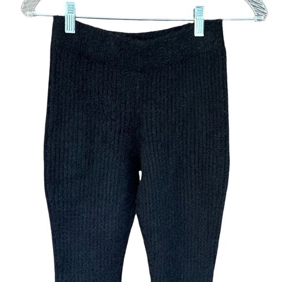 🔥FIRM🔥 Art Class Girls Black Flare Bottom Fuzzy Ribbed Pull On Pants Med (7/8) - Picture 5 of 6